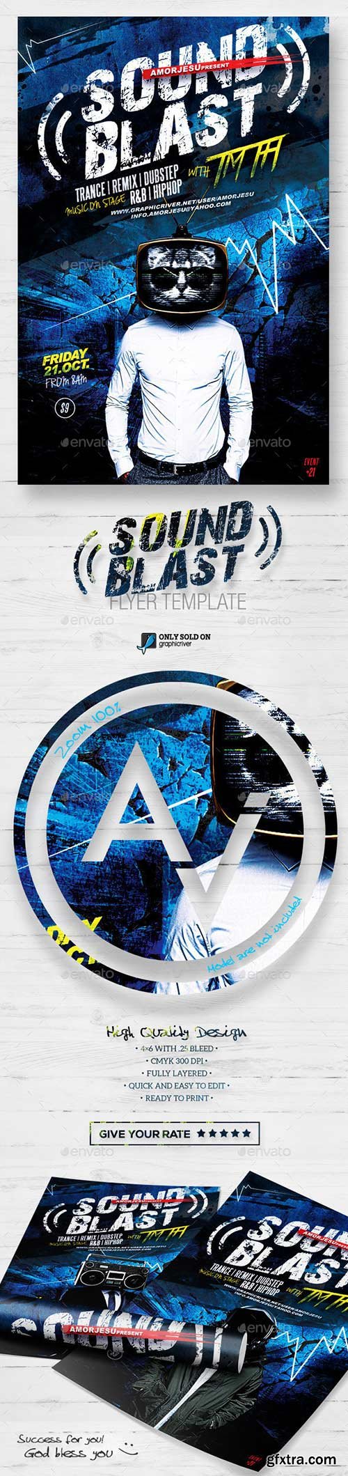 Graphicriver - Sound Blast Flyer Template 12736930