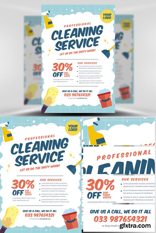 Cleaning Service Flyer Template V2