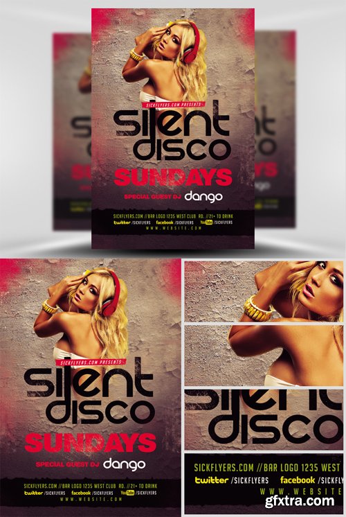 Silent Disco Flyer Template