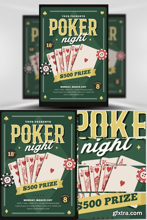 Poker Night Flyer Template