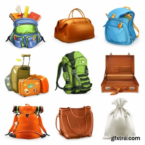 Backpack luggage suitcase travel bag 15 EPS