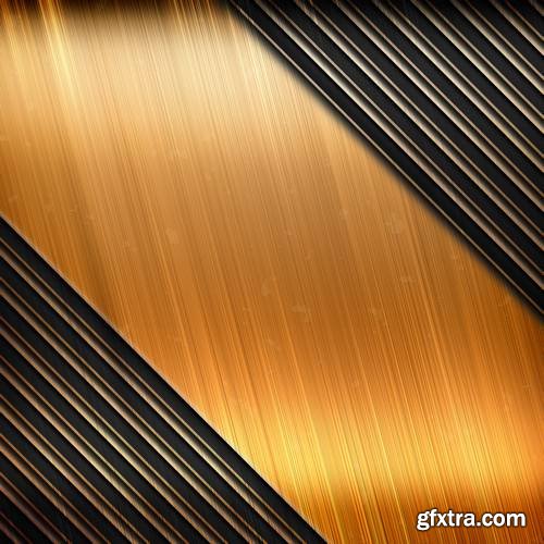 Golden Metal Background for Industrial or Technology Design