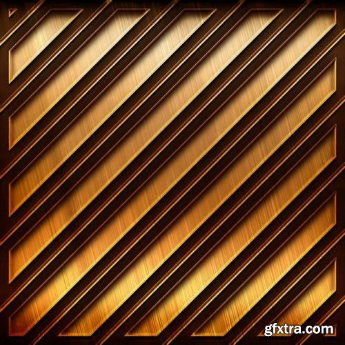 Golden Metal Background for Industrial or Technology Design