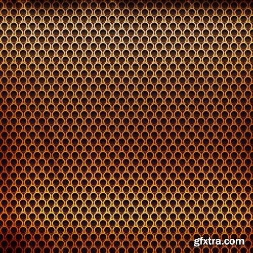 Golden Metal Background for Industrial or Technology Design