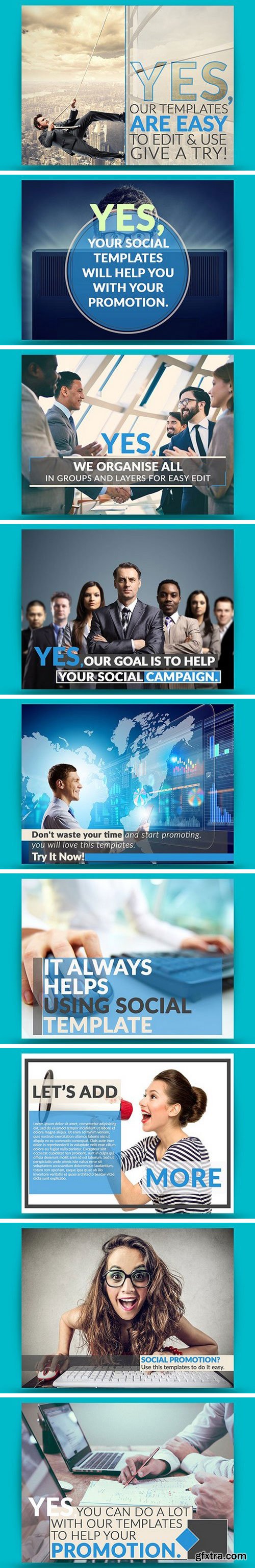 CM - 16 Facebook Post Templates 1595066