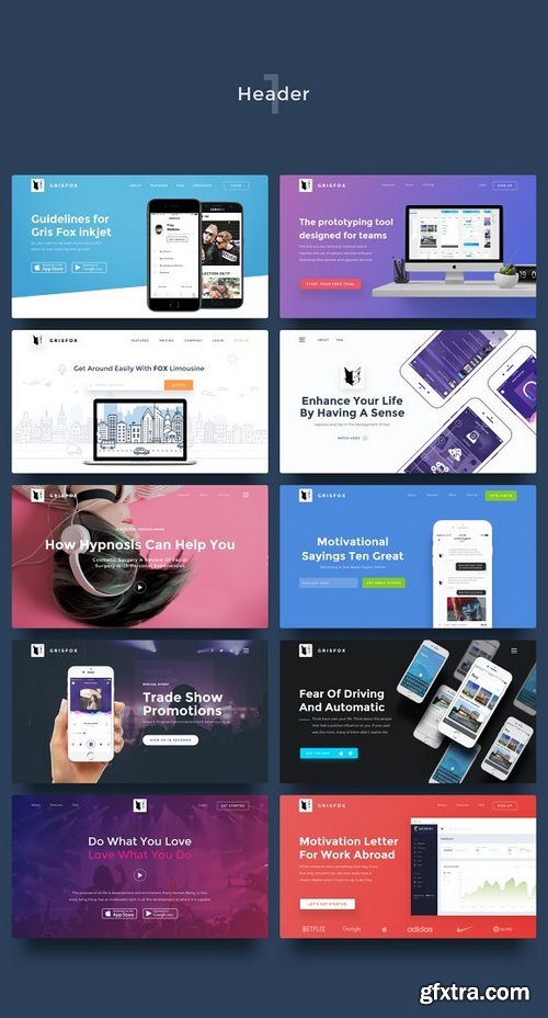 CM - UI Kits for Landing Pages 1317915