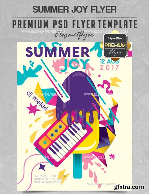 Summer Joy – Flyer PSD Template + Facebook Cover