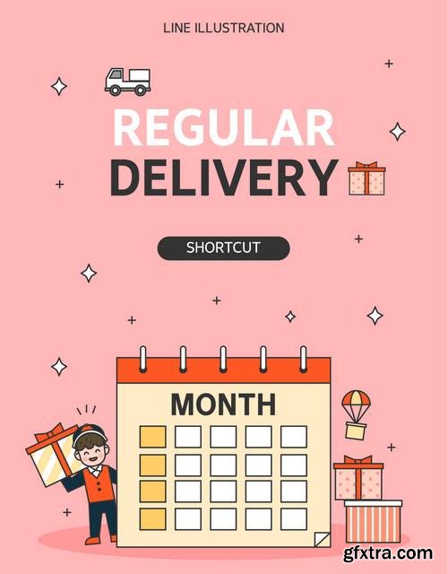 Delivery Line Illustration