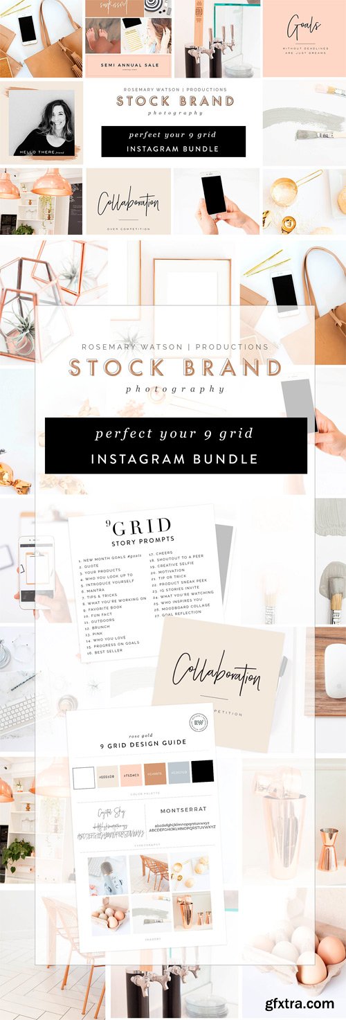 CM 1641429 - Rose Gold 9 Grid Instagram Bundle