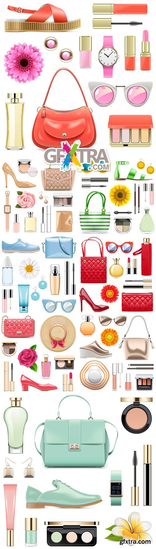 Fashion Accessories Icons Vector