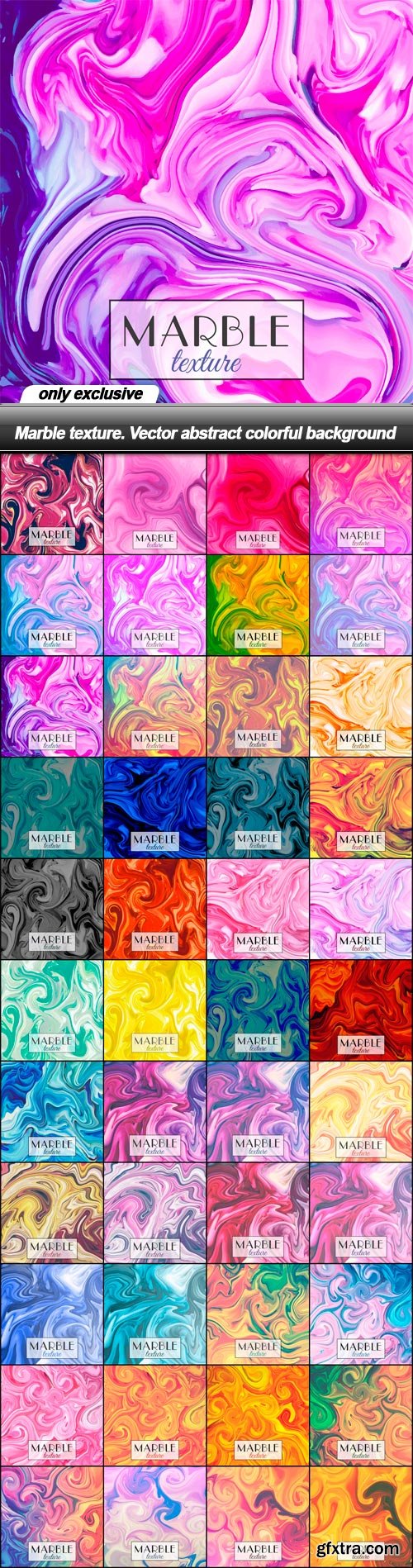 Marble texture. Vector abstract colorful background - 44 EPS