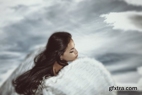 Angel wing wings mythical hero woman desktop wallpaper 25 HQ Jpeg