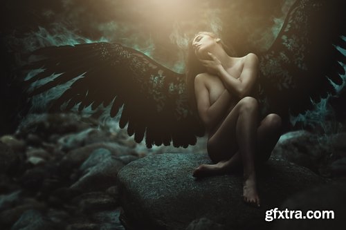 Angel wing wings mythical hero woman desktop wallpaper 25 HQ Jpeg