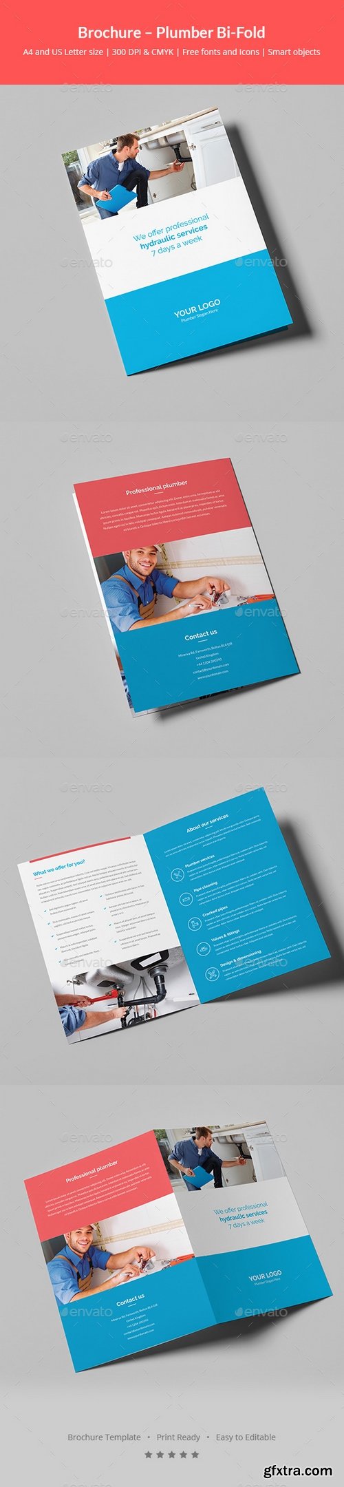 Graphicriver - Brochure – Plumber Bi-Fold 20275110