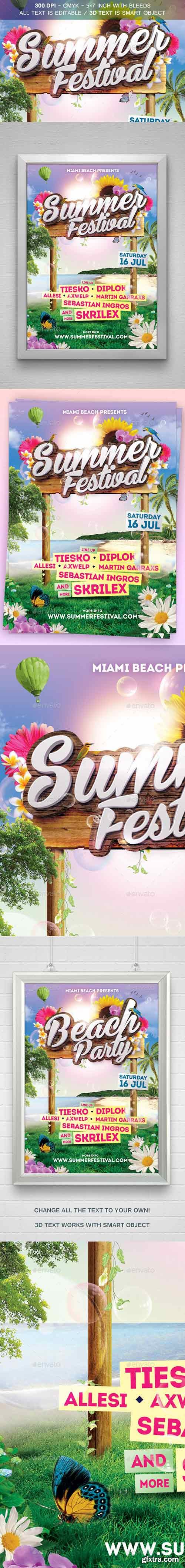 Graphicriver - Summer Festival Flyer 11975145