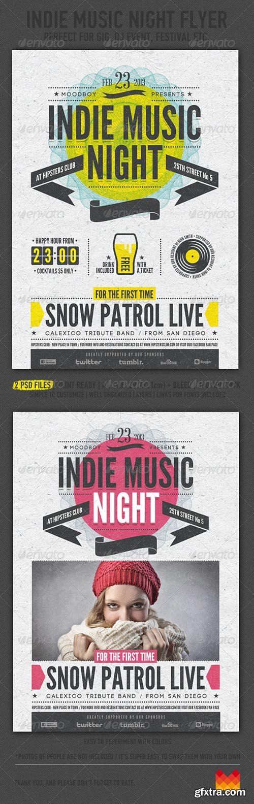 Graphicriver - Indie Music Night Flyer / Poster 4123510