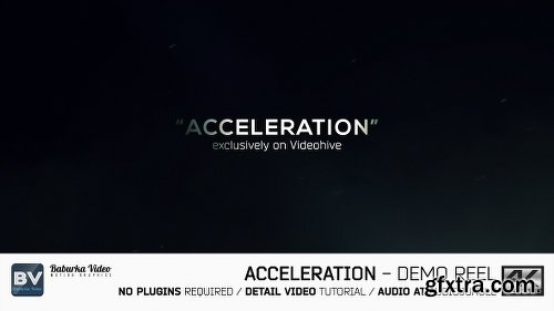 Videohive Acceleration // Demo reel 19428526