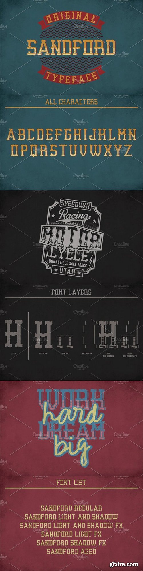 CM - Sandford Vintage Label Typeface 1587725