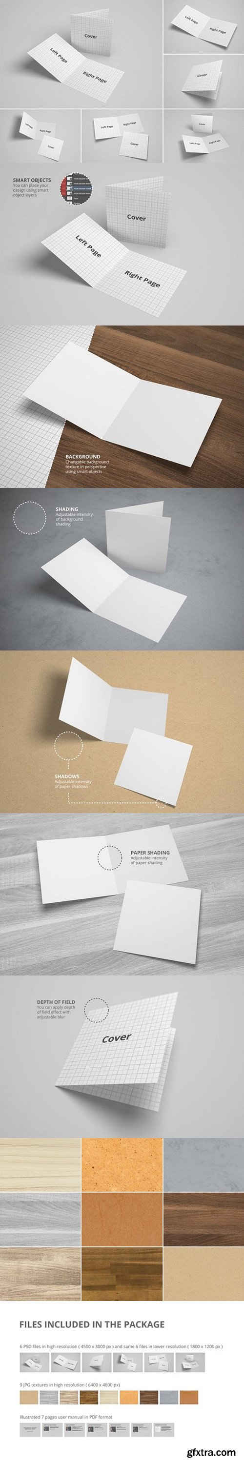 CM - Bifold Brochure/Greeting Card Mockup 1493517