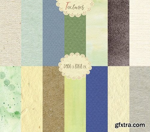 CM - Watercolor Patterns and Textures 1327572