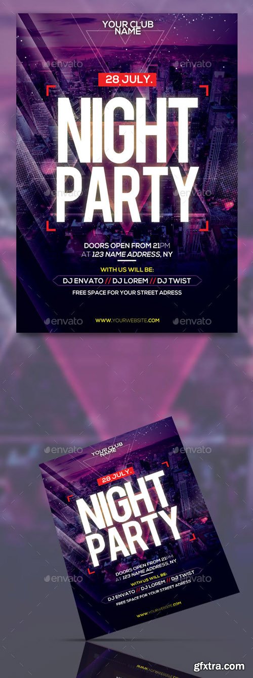 GR - Night Party Flyer Template 20269040