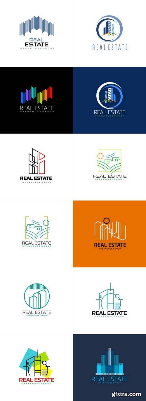 Real Estate Business Logo - Apartment, Condo, House