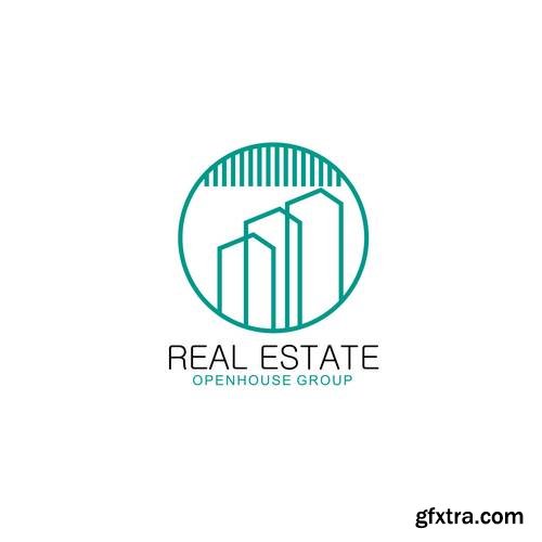 Real Estate Business Logo - Apartment, Condo, House