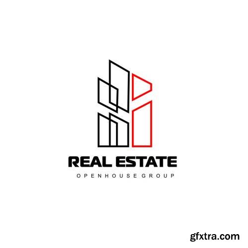 Real Estate Business Logo - Apartment, Condo, House