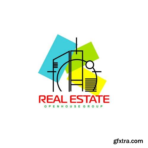 Real Estate Business Logo - Apartment, Condo, House