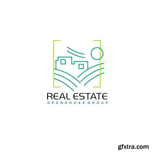 Real Estate Business Logo - Apartment, Condo, House