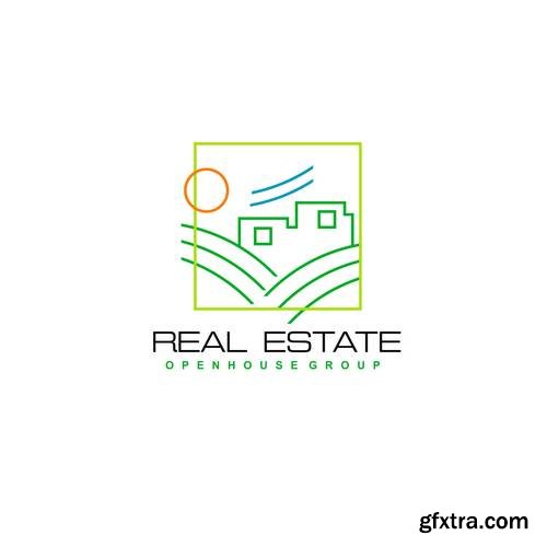 Real Estate Business Logo - Apartment, Condo, House