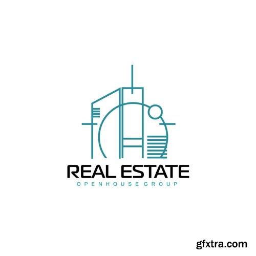 Real Estate Business Logo - Apartment, Condo, House