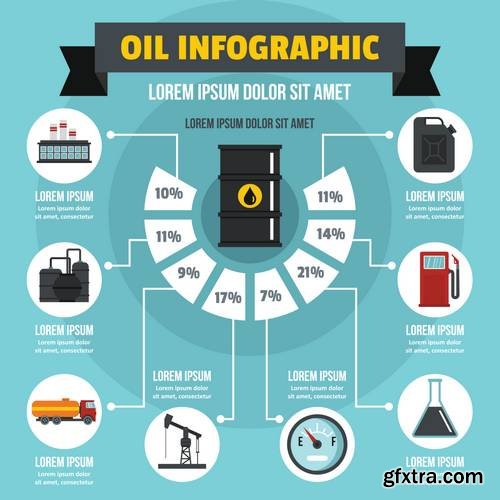 Infographic Concept, Flat Style