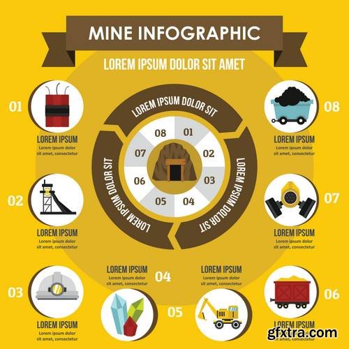 Infographic Concept, Flat Style