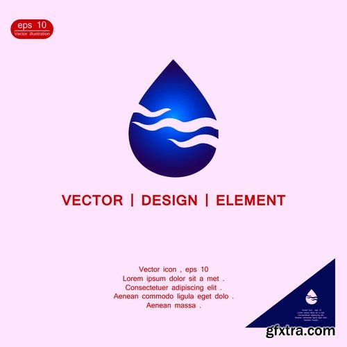 Logo icon business element advertising poster signboard 3-25 EPS