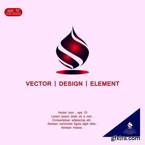 Logo icon business element advertising poster signboard 3-25 EPS