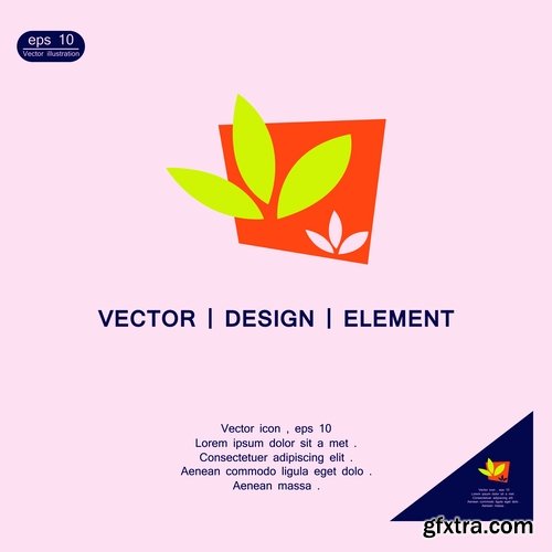 Logo icon business element advertising poster signboard 3-25 EPS