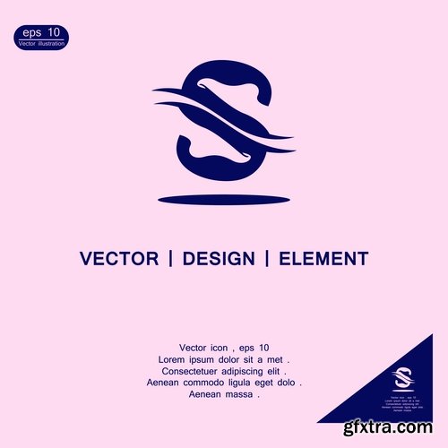 Logo icon business element advertising poster signboard 3-25 EPS