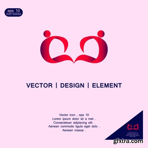 Logo icon business element advertising poster signboard 3-25 EPS