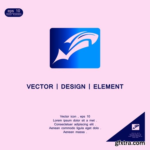 Logo icon business element advertising poster signboard 3-25 EPS