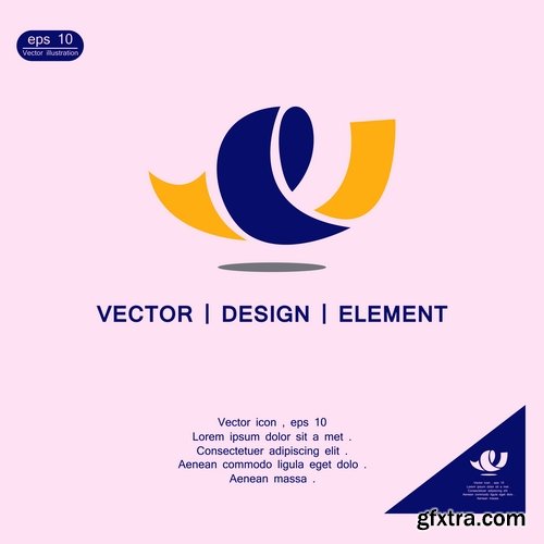 Logo icon business element advertising poster signboard 3-25 EPS