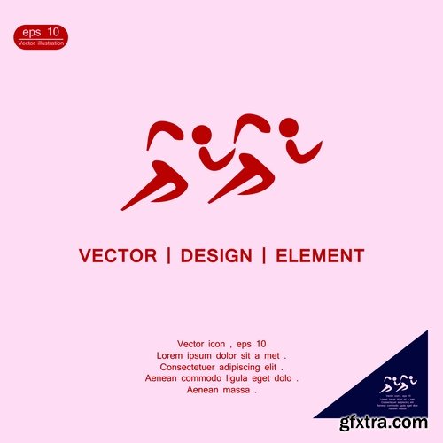 Logo icon business element advertising poster signboard 3-25 EPS