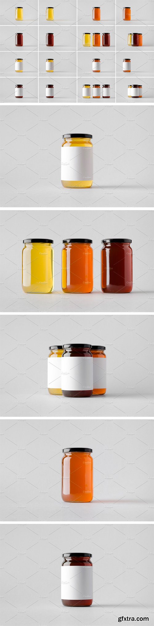 CM 1624513 - Honey Jar Mock-Up Stock Photo Bundle