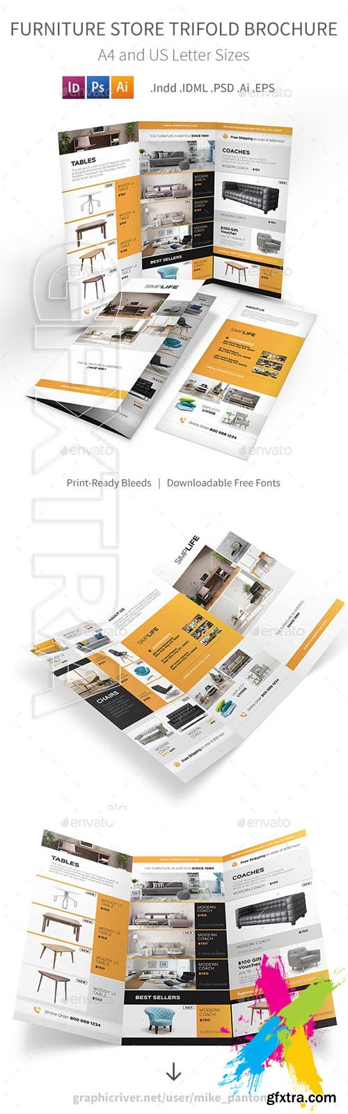 Graphicriver - Furniture Store Trifold Brochure 3 20242753