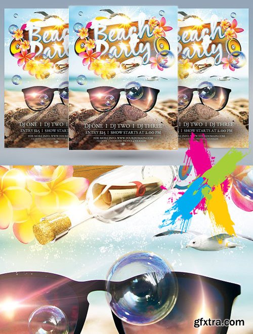 CM - Beach Party Flyer 1671602