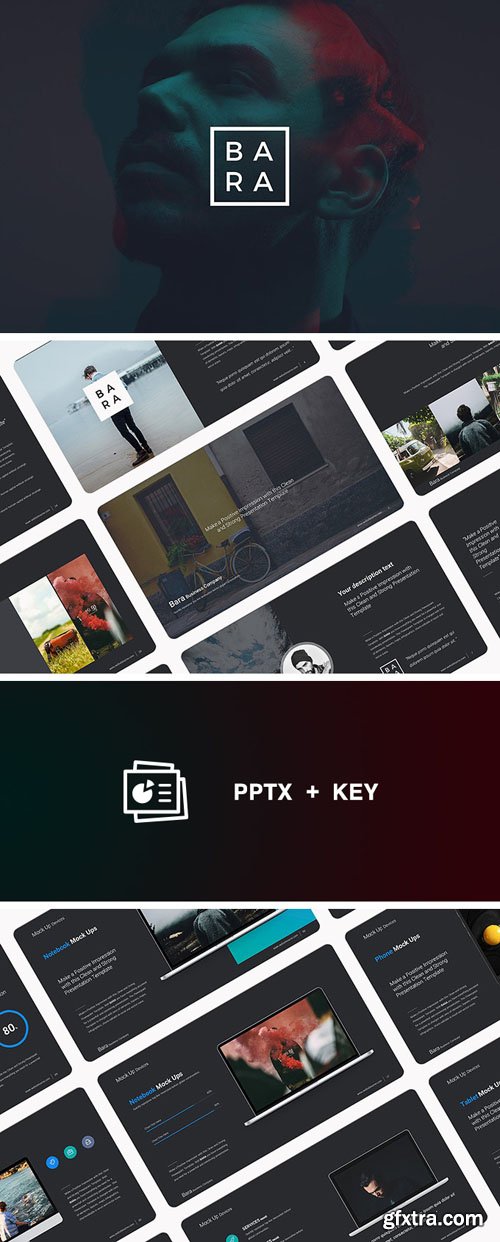 Bara Business PowerPoint/Keynote Theme (134 Slides)