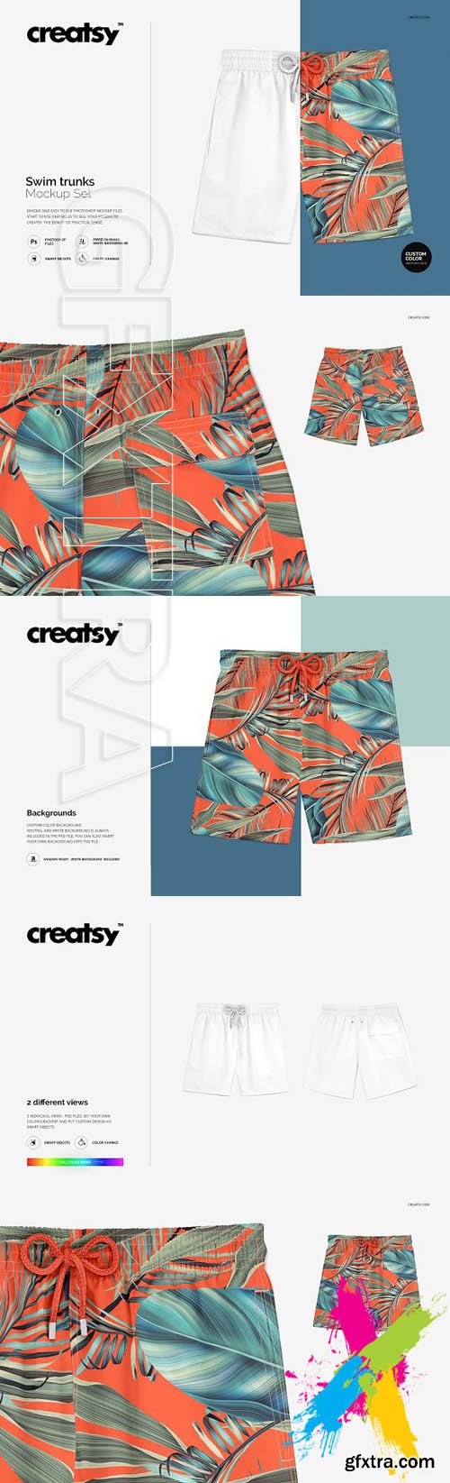 CM - Swim Trunks Mockup Set 1671280