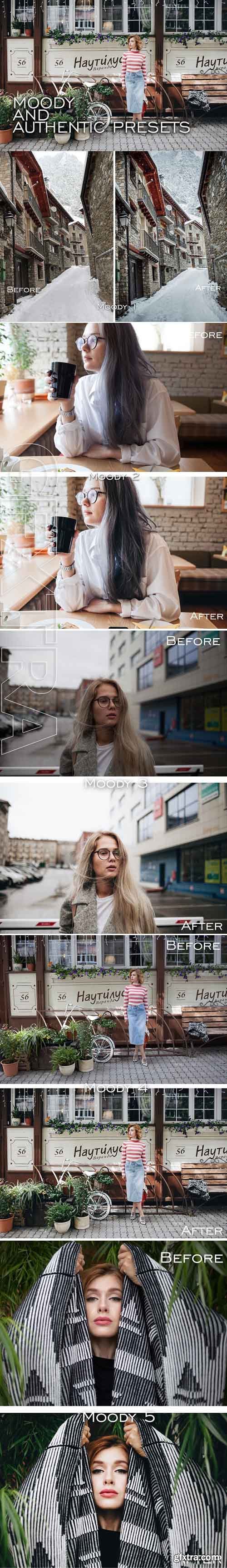 CM - 6 Moody Authentic Lightroom Presets 1671905