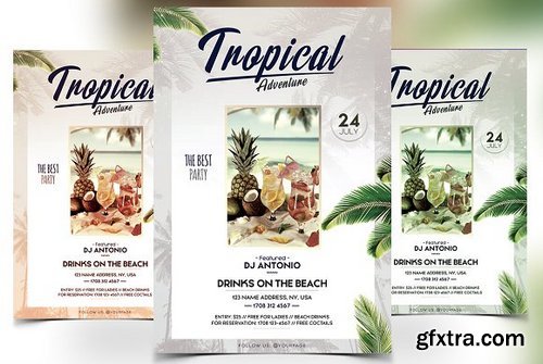 CM - Tropical Adventure - PSD Flyer 1606316