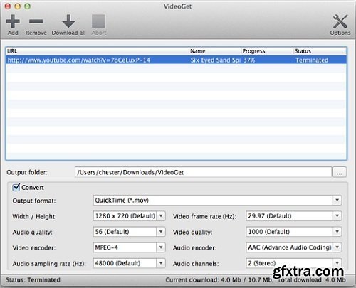 VideoGet 7.0.3.91 (Mac OS X)